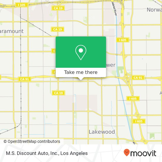 M.S. Discount Auto, Inc. map