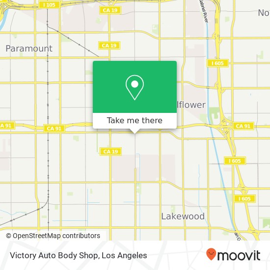 Victory Auto Body Shop map