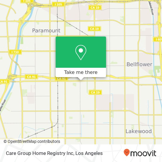Care Group Home Registry Inc map