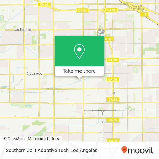 Mapa de Southern Calif Adaptive Tech