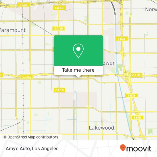 Amy's Auto map