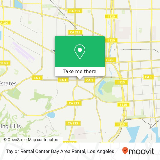 Taylor Rental Center Bay Area Rental map