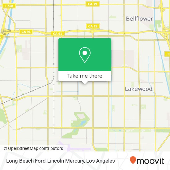 Long Beach Ford-Lincoln Mercury map