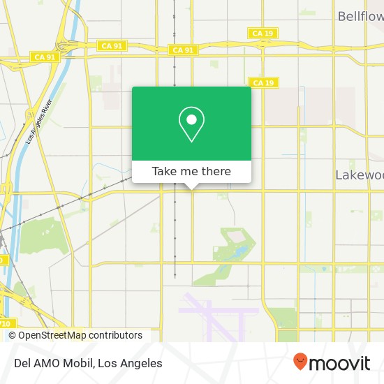 Del AMO Mobil map