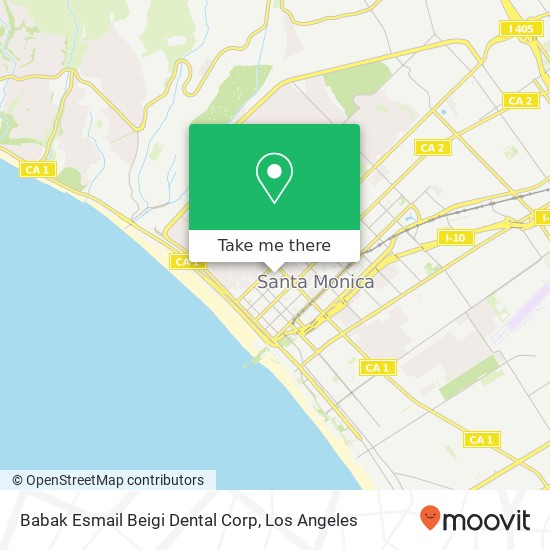 Mapa de Babak Esmail Beigi Dental Corp
