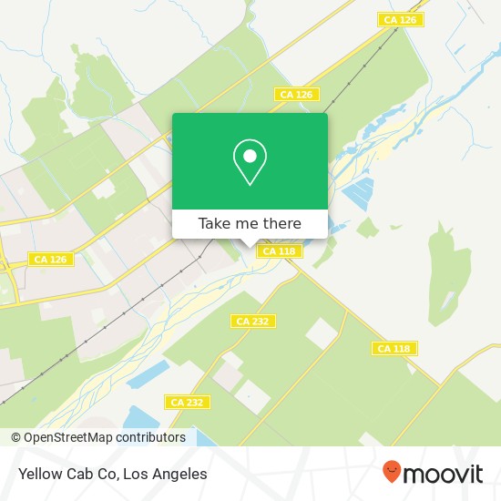 Mapa de Yellow Cab Co