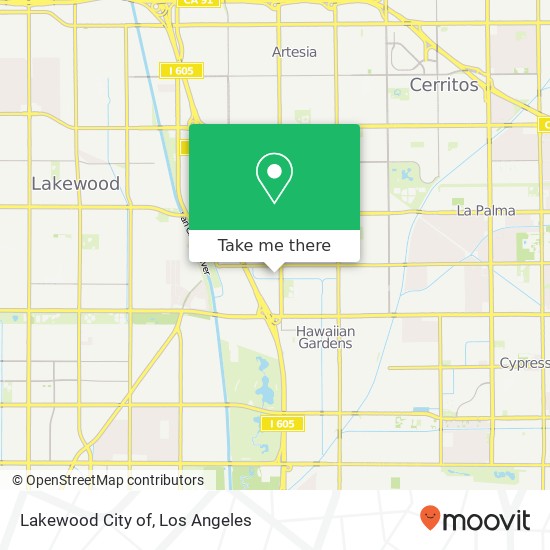 Lakewood City of map