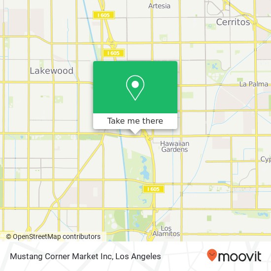 Mustang Corner Market Inc map