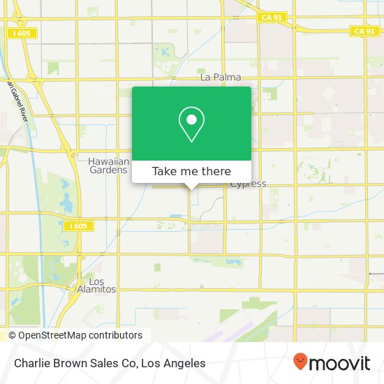 Charlie Brown Sales Co map