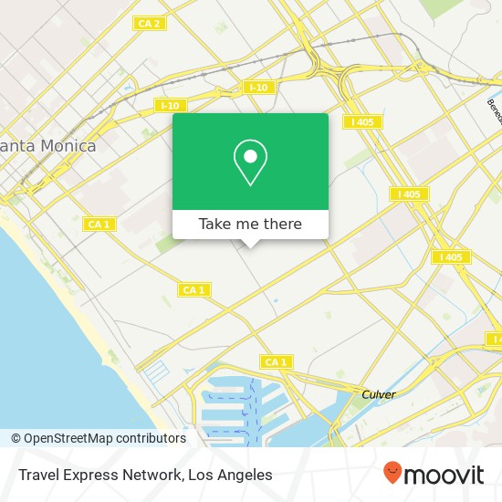 Mapa de Travel Express Network