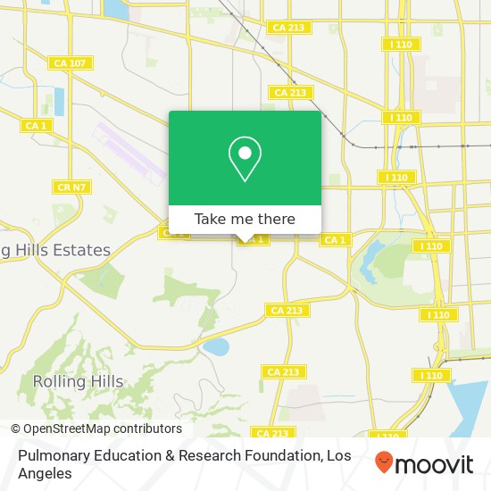 Pulmonary Education & Research Foundation map