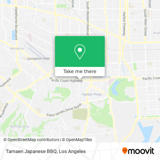 Tamaen Japanese BBQ map