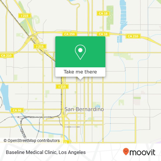 Baseline Medical Clinic map