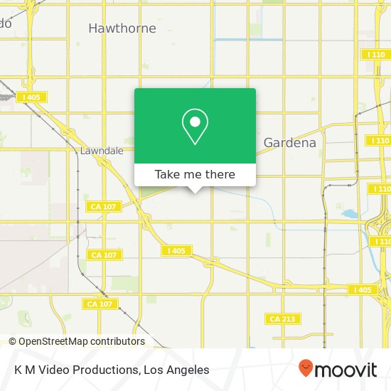 K M Video Productions map