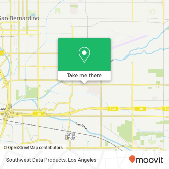 Southwest Data Products map