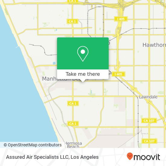 Assured Air Specialists LLC map