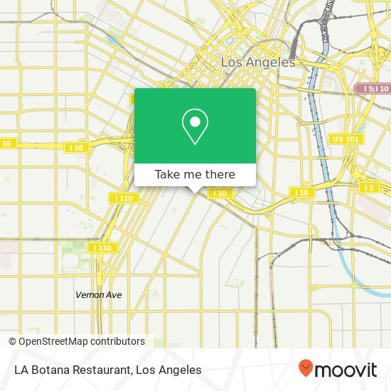 LA Botana Restaurant map