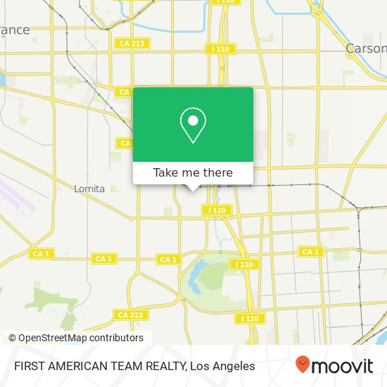 FIRST AMERICAN TEAM REALTY map