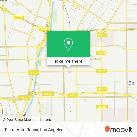 Rico's Auto Repair map