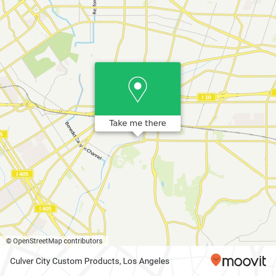 Culver City Custom Products map