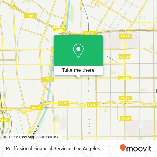 Mapa de Proffesional Financial Services