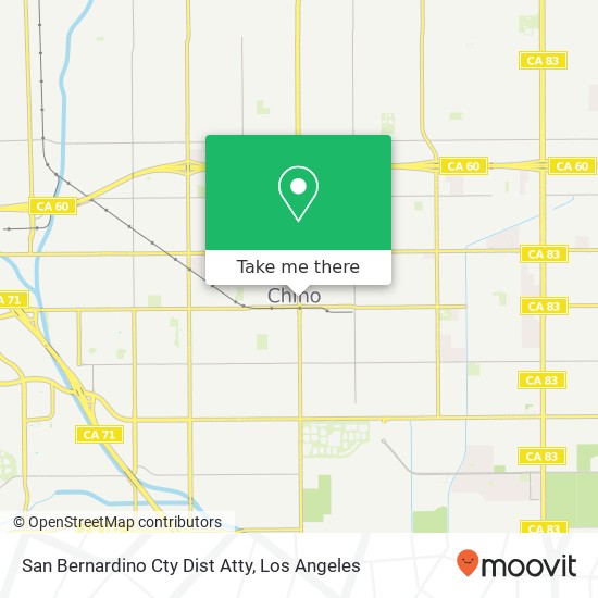 San Bernardino Cty Dist Atty map