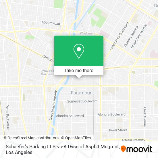 Mapa de Schaefer's Parking Lt Srvc-A Dvsn of Asphlt Mngmnt