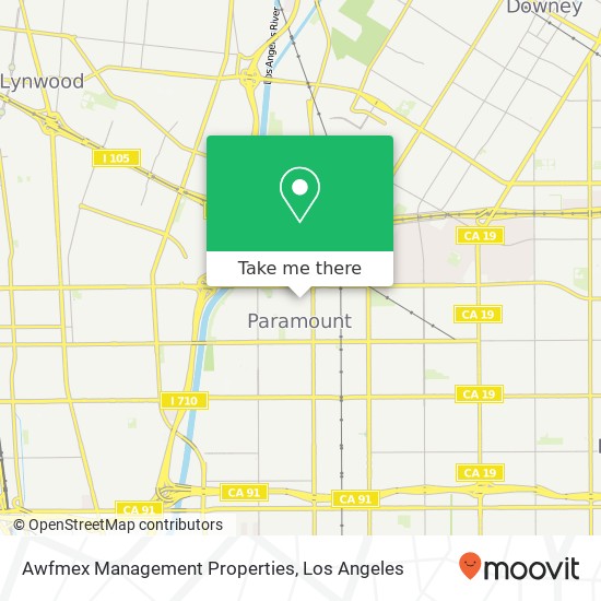 Awfmex Management Properties map