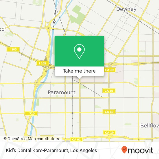 Kid's Dental Kare-Paramount map