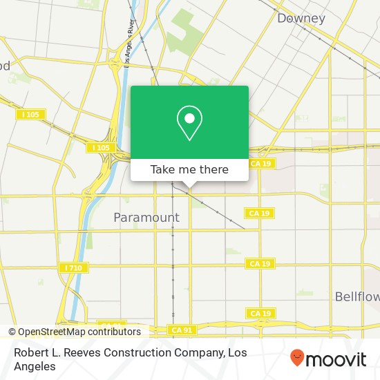 Robert L. Reeves Construction Company map