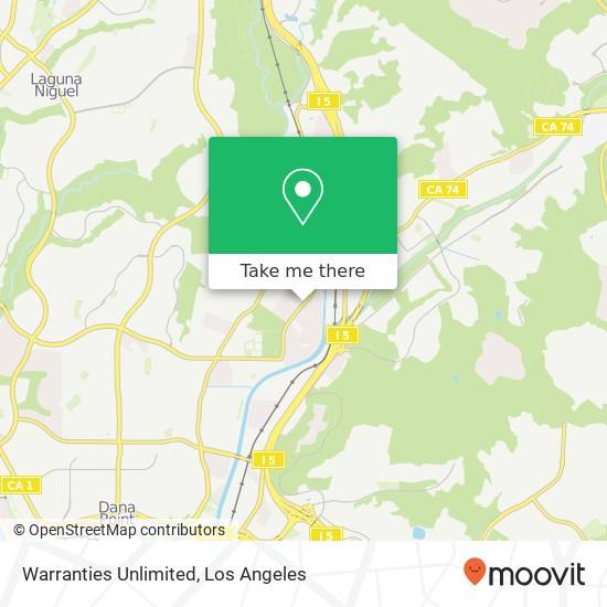 Mapa de Warranties Unlimited