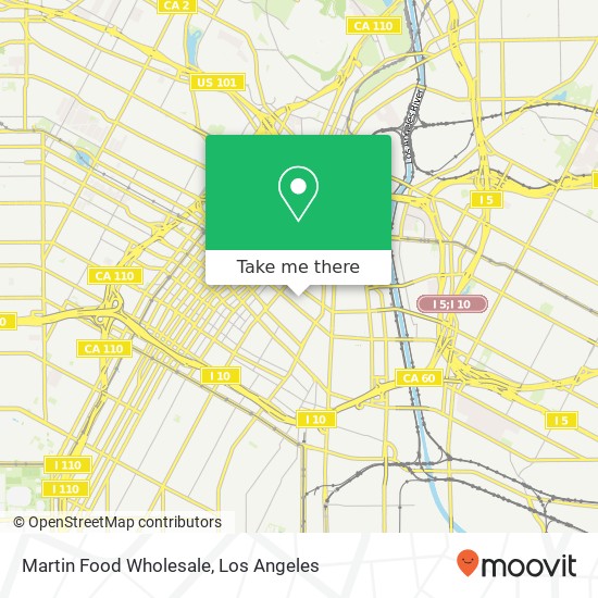 Martin Food Wholesale map