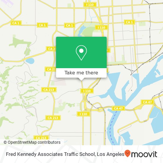 Fred Kennedy Associates Traffic School map