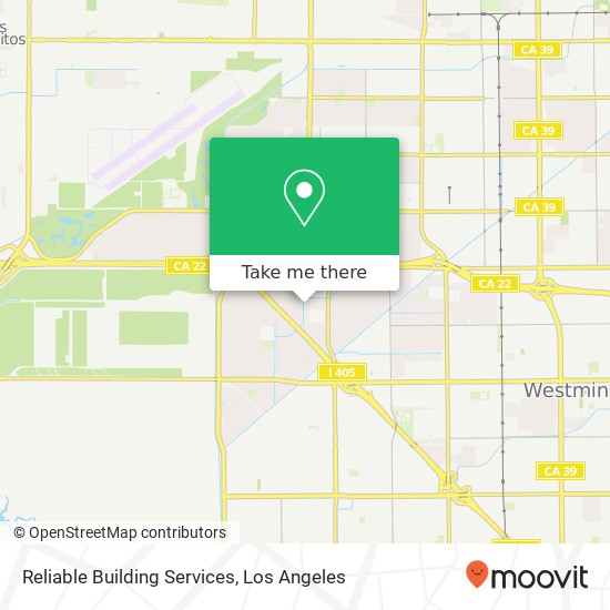 Reliable Building Services map