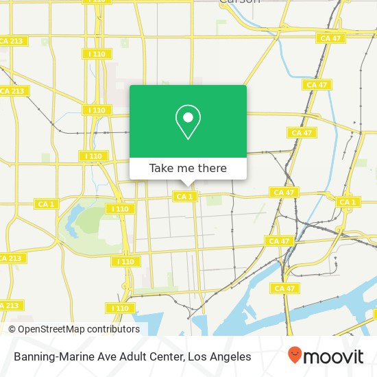 Mapa de Banning-Marine Ave Adult Center