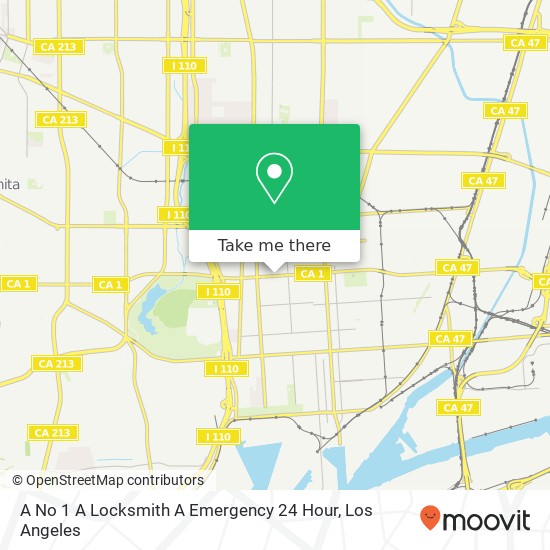 A No 1 A Locksmith A Emergency 24 Hour map