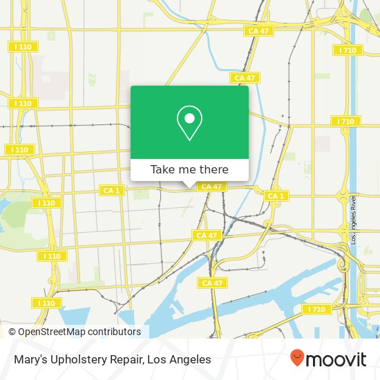 Mary's Upholstery Repair map