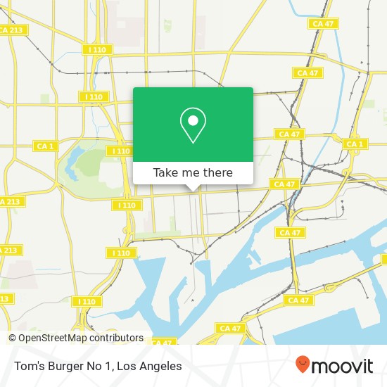 Tom's Burger No 1 map