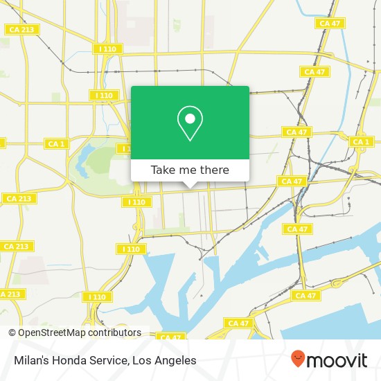 Milan's Honda Service map