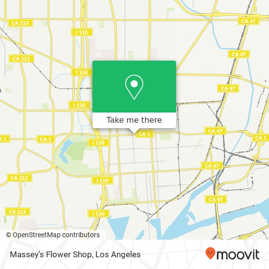 Mapa de Massey's Flower Shop