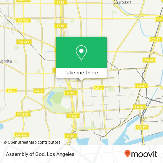 Assembly of God map