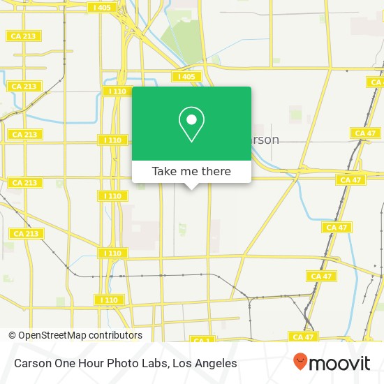 Mapa de Carson One Hour Photo Labs