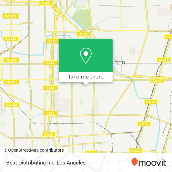 Best Distributing Inc map