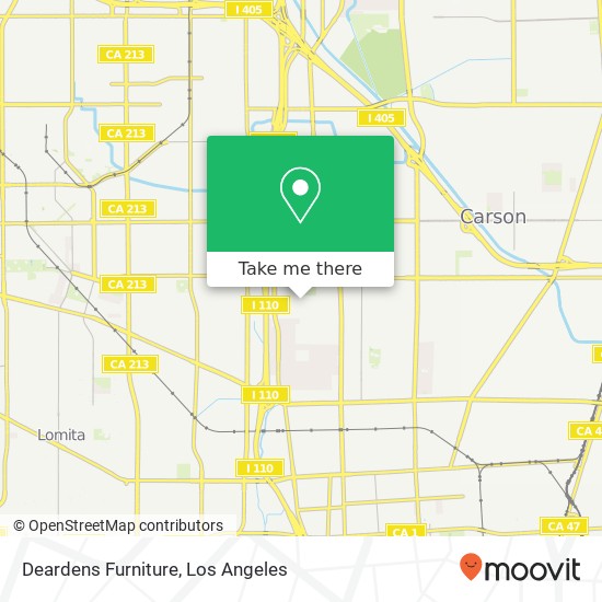 Deardens Furniture map
