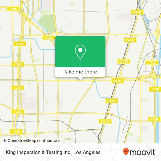 Mapa de King Inspection & Testing Inc.