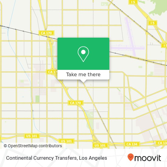 Continental Currency Transfers map