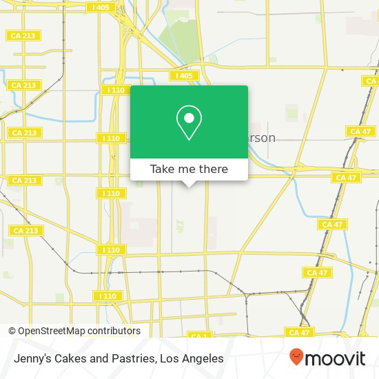 Jenny's Cakes and Pastries map