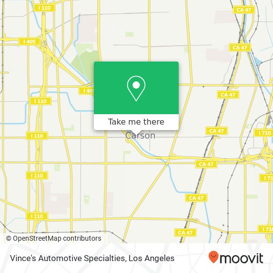 Vince's Automotive Specialties map