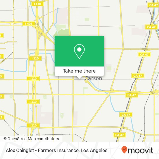 Alex Cainglet - Farmers Insurance map