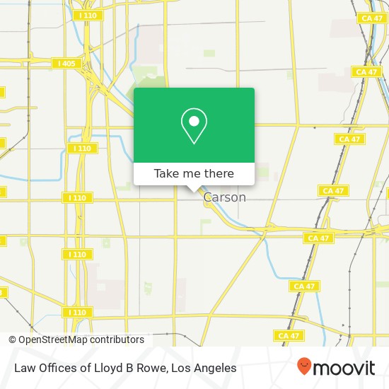 Law Offices of Lloyd B Rowe map